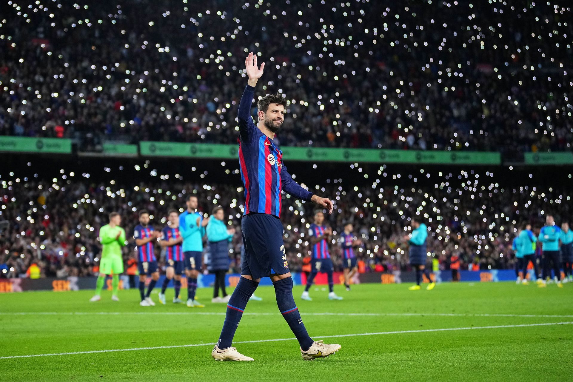 Gerard Pique after his last game. (FC Barcelona v UD Almeria) - LaLiga Santander